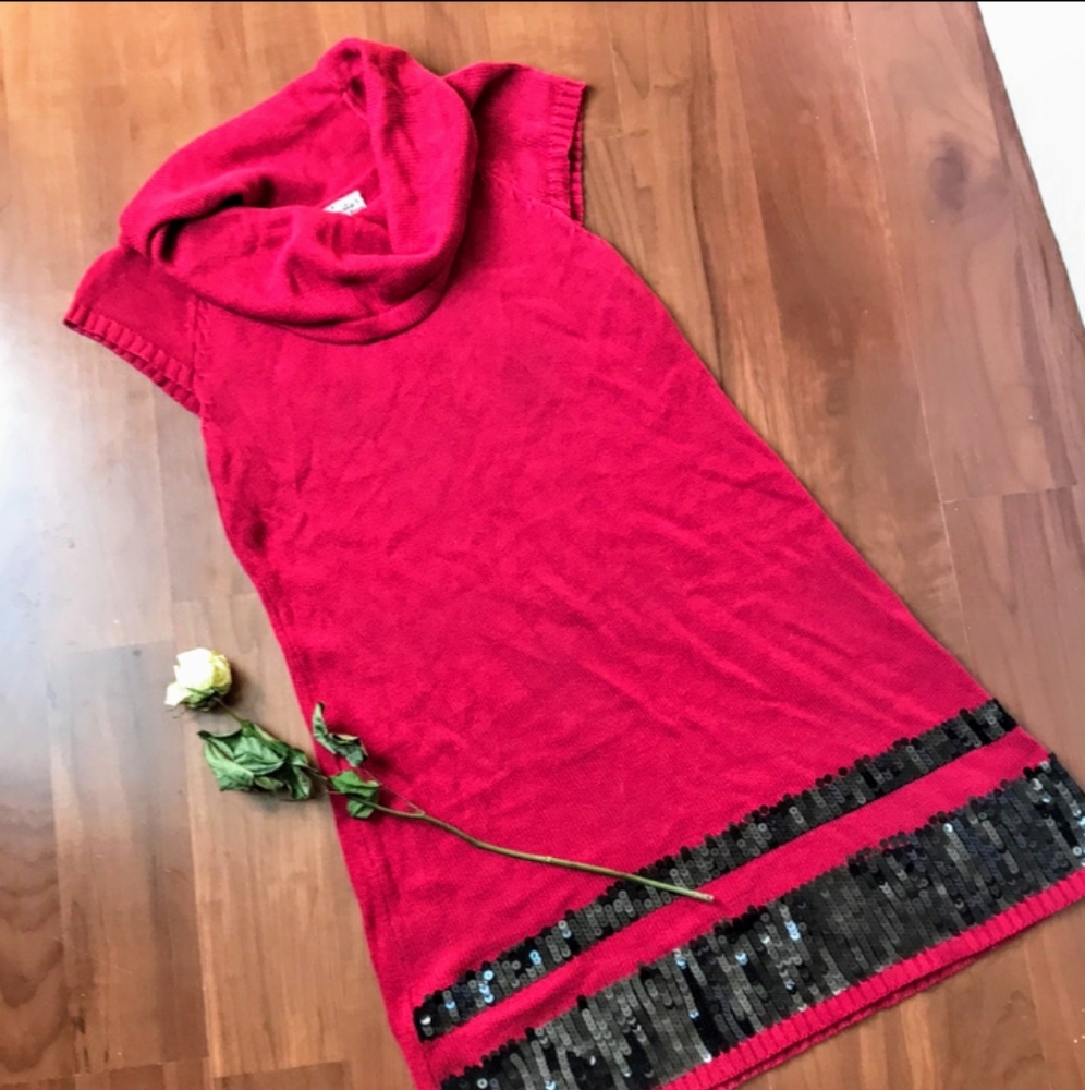 Sweater Dress w/Sequins